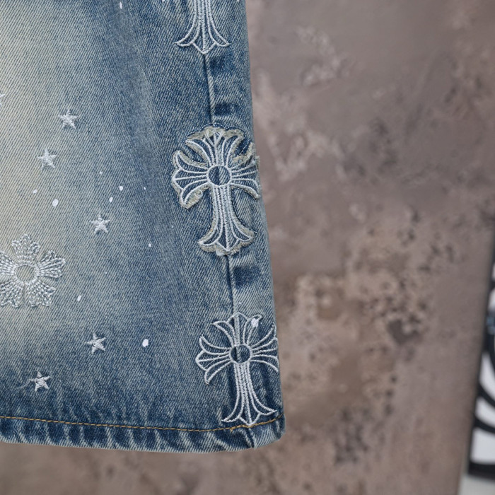Men Women Denim Shorts Streetwear Bottoms Half Pants Jeans Shorts Unisex