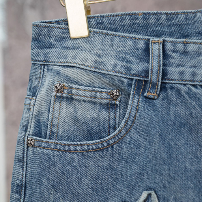 Men Women Denim Shorts Streetwear Bottoms Half Pants Jeans Shorts Unisex