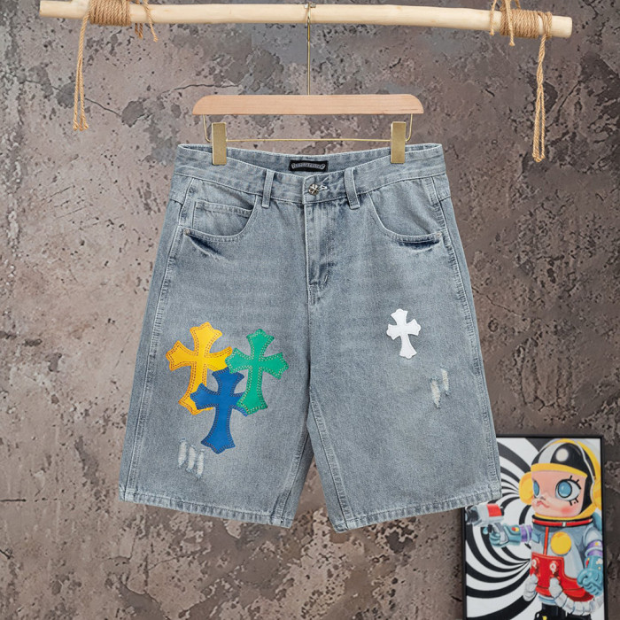 Men Women Denim Shorts Streetwear Bottoms Half Pants Jeans Shorts Unisex