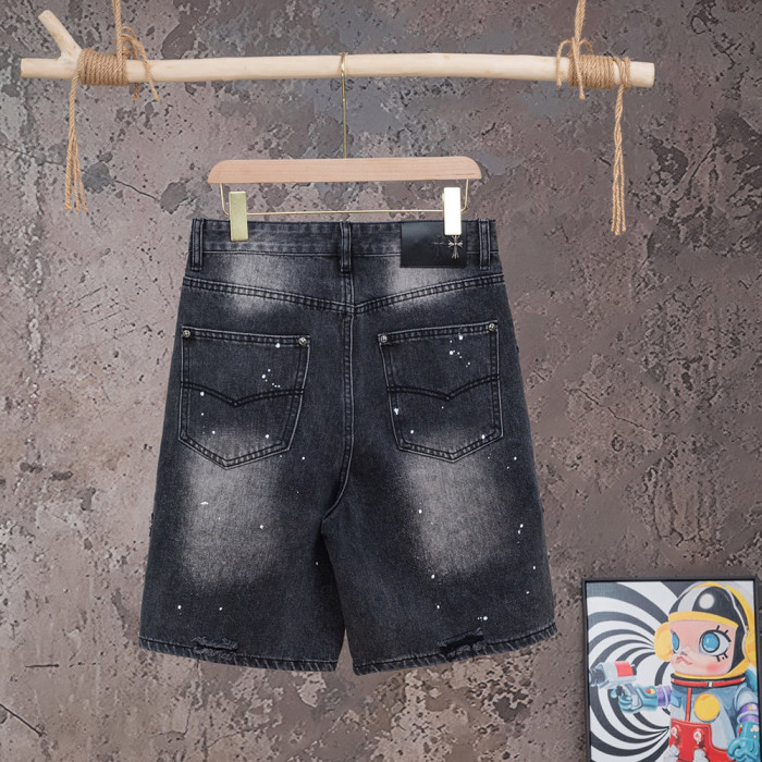Men Women Denim Shorts Streetwear Bottoms Half Pants Jeans Shorts Unisex