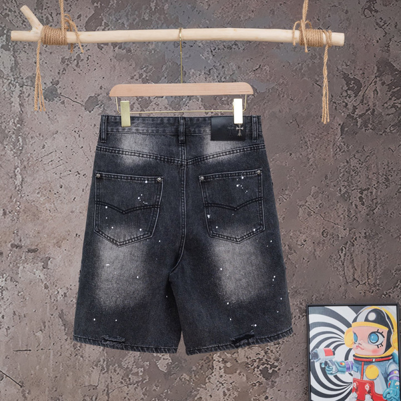 Men Women Denim Shorts Streetwear Bottoms Half Pants Jeans Shorts Unisex