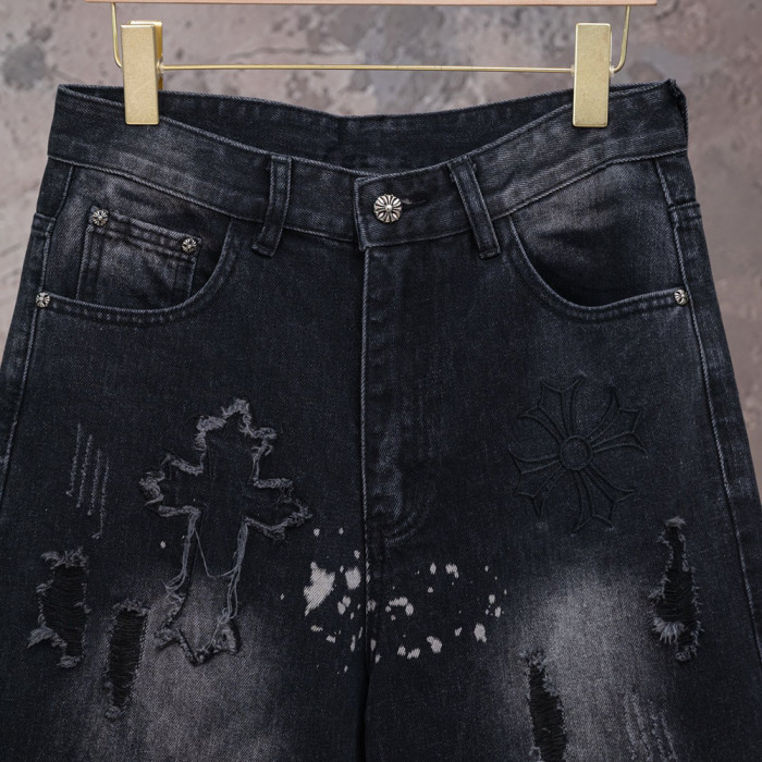 Men Women Denim Shorts Streetwear Bottoms Half Pants Jeans Shorts Unisex