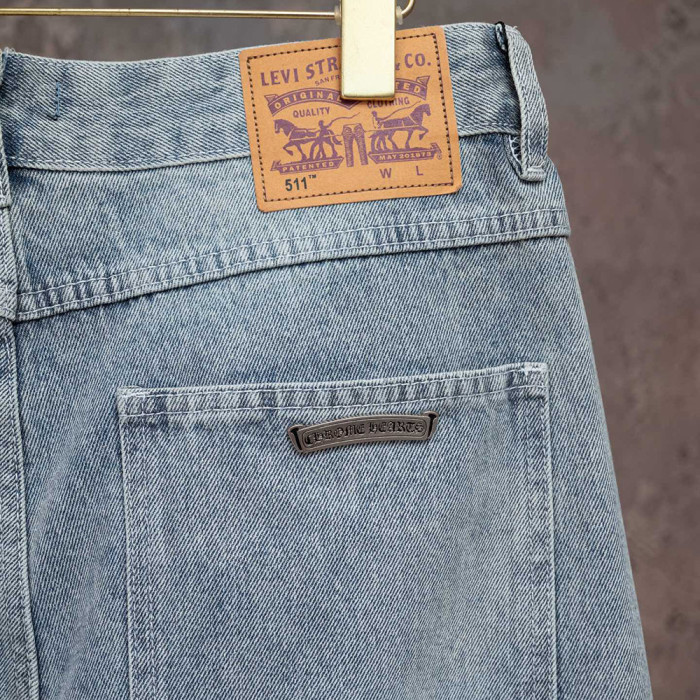 Men Women Denim Shorts Streetwear Bottoms Half Pants Jeans Shorts Unisex