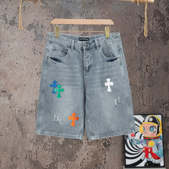 Men Women Denim Shorts Streetwear Bottoms Half Pants Jeans Shorts Unisex