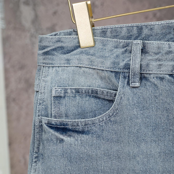 Men Women Denim Shorts Streetwear Bottoms Half Pants Jeans Shorts Unisex