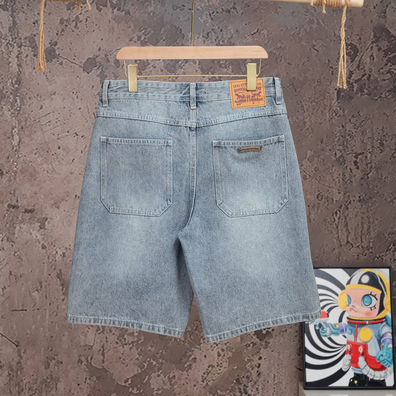 Men Women Denim Shorts Streetwear Bottoms Half Pants Jeans Shorts Unisex