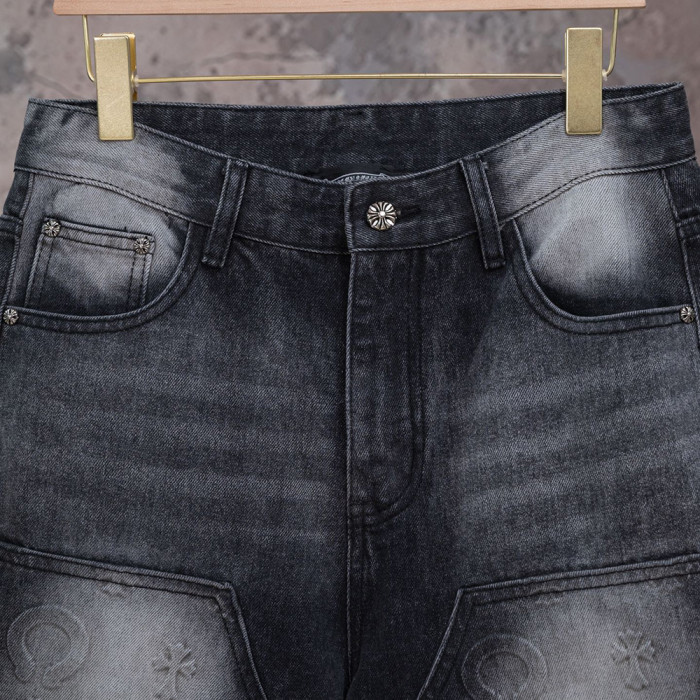 Men Women Denim Shorts Streetwear Bottoms Half Pants Jeans Shorts Unisex