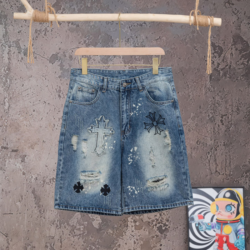 Men Women Denim Shorts Streetwear Bottoms Half Pants Jeans Shorts Unisex