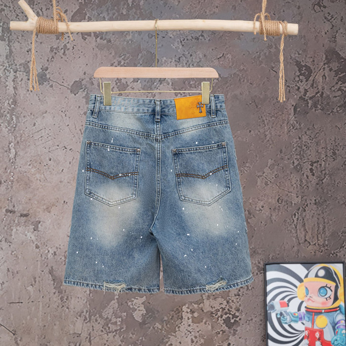Men Women Denim Shorts Streetwear Bottoms Half Pants Jeans Shorts Unisex