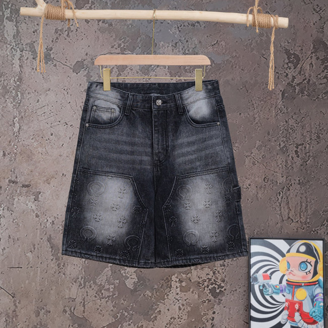 Men Women Denim Shorts Streetwear Bottoms Half Pants Jeans Shorts Unisex