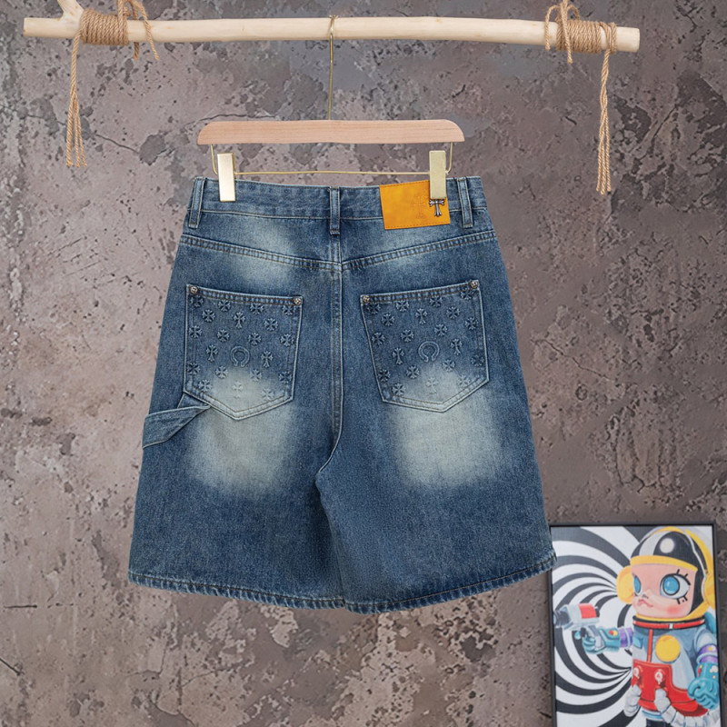 Men Women Denim Shorts Streetwear Bottoms Half Pants Jeans Shorts Unisex