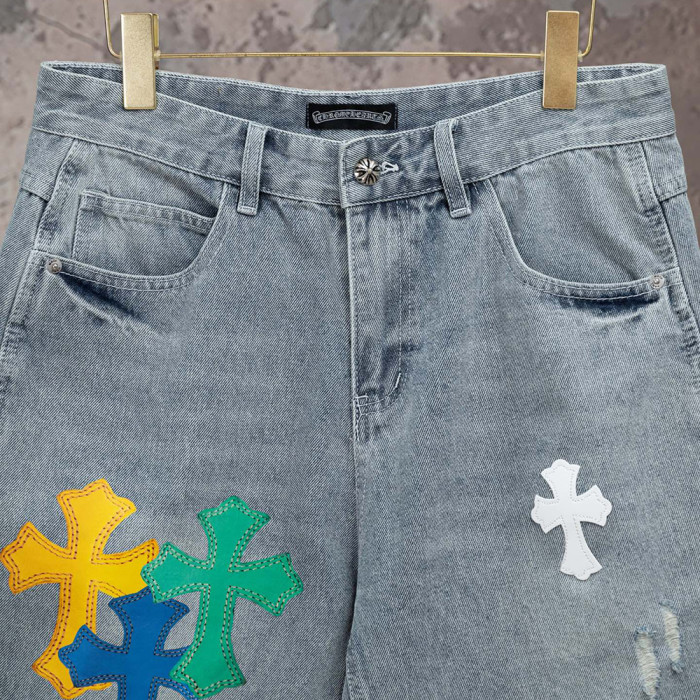 Men Women Denim Shorts Streetwear Bottoms Half Pants Jeans Shorts Unisex