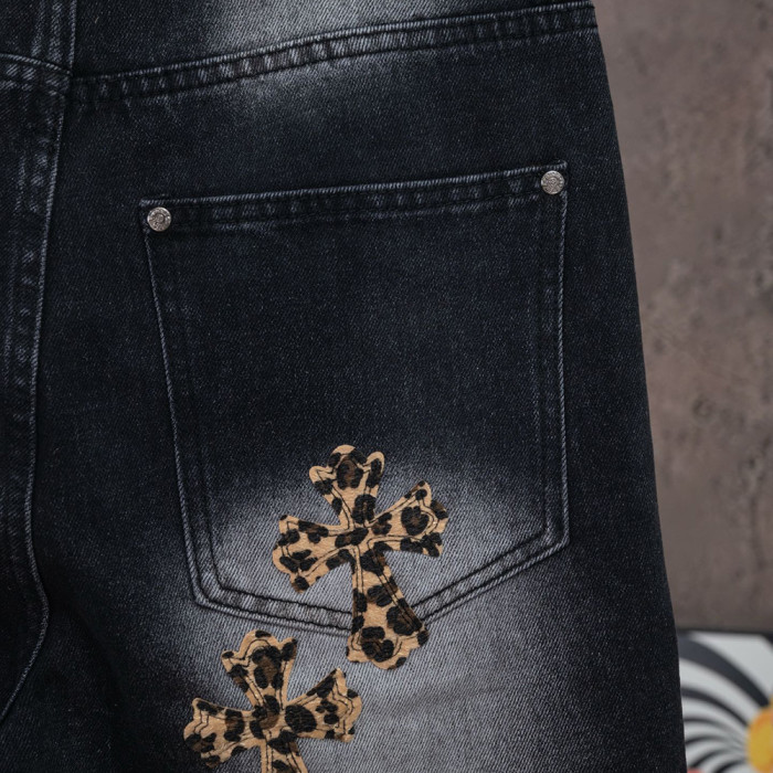 Men Women Denim Shorts Streetwear Bottoms Half Pants Jeans Shorts Unisex