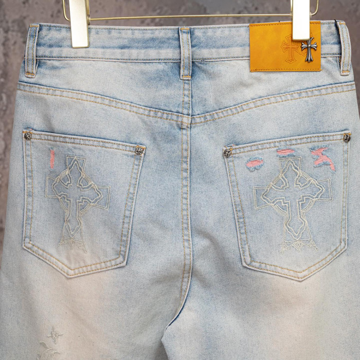 Men Women Denim Shorts Streetwear Bottoms Half Pants Jeans Shorts Unisex
