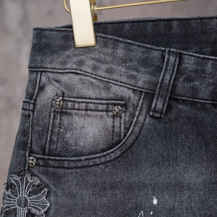 Men Women Denim Shorts Streetwear Bottoms Half Pants Jeans Shorts Unisex