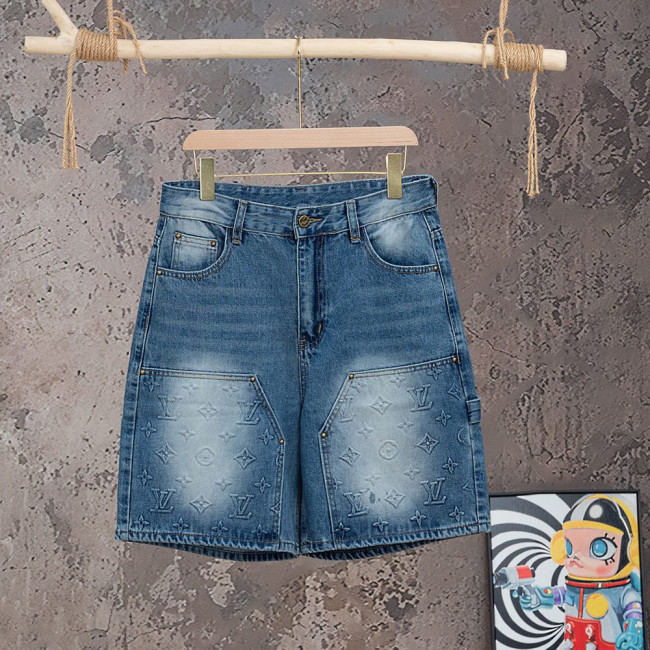 Men Women Denim Shorts Streetwear Bottoms Half Pants Jeans Shorts Unisex