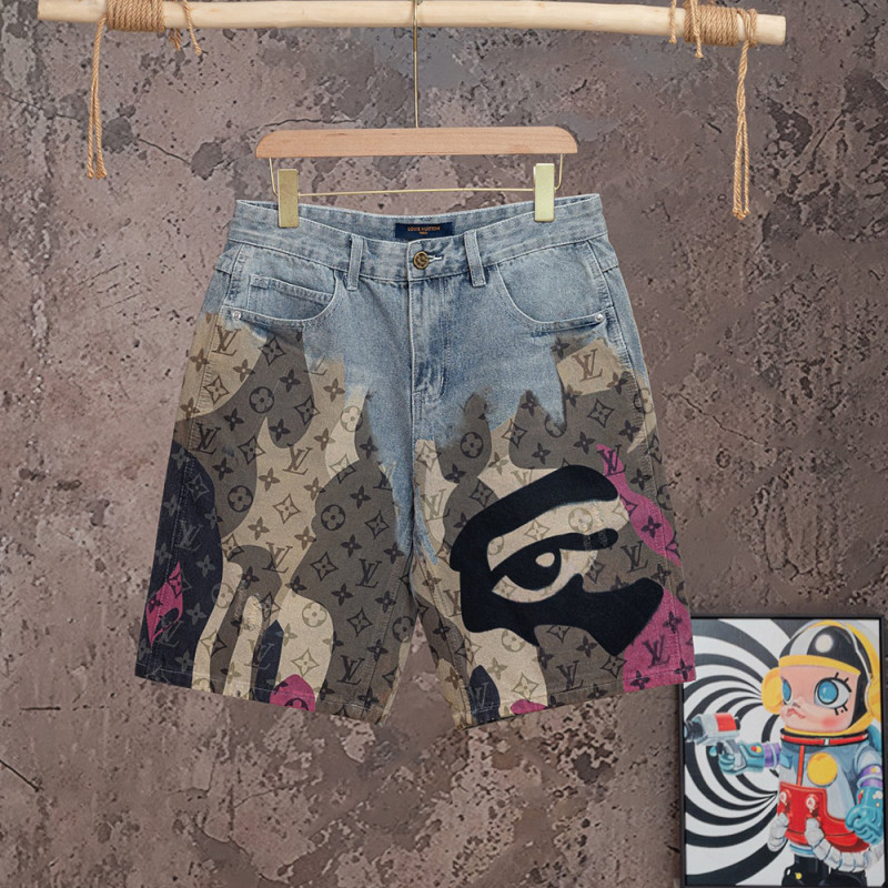 Men Women Denim Shorts Streetwear Bottoms Half Pants Jeans Shorts Unisex
