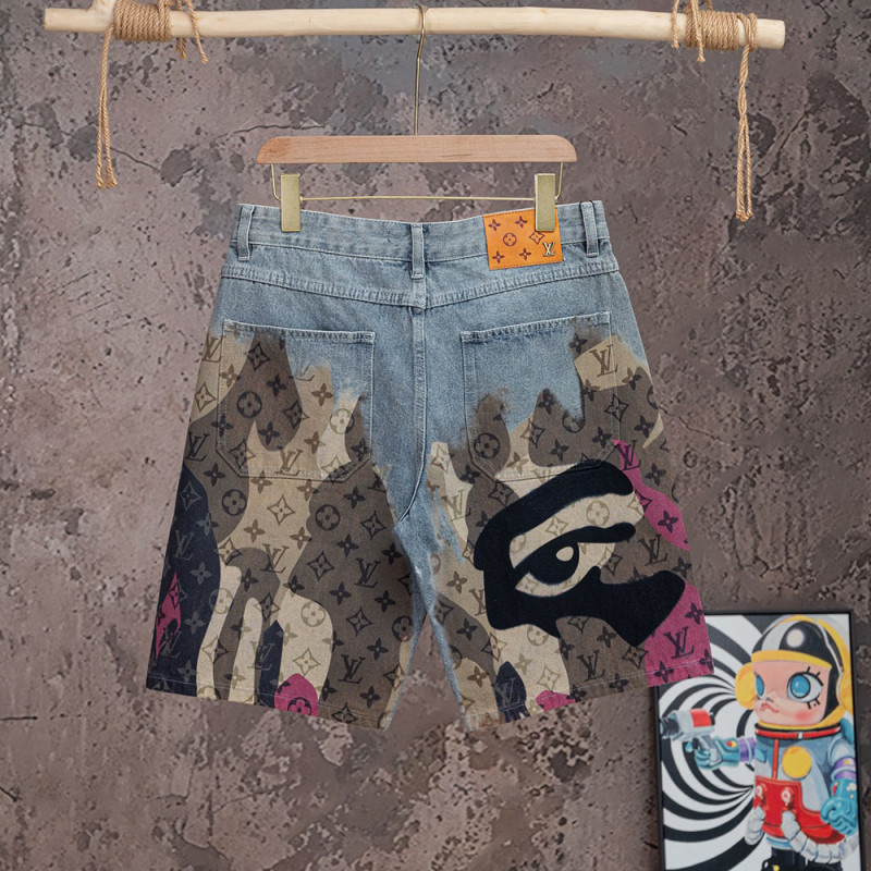 Men Women Denim Shorts Streetwear Bottoms Half Pants Jeans Shorts Unisex