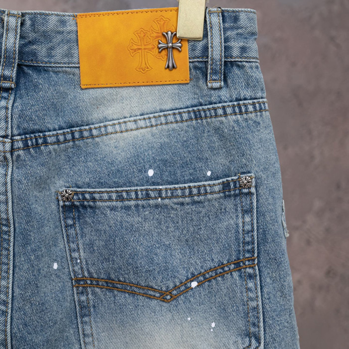 Men Women Denim Shorts Streetwear Bottoms Half Pants Jeans Shorts Unisex