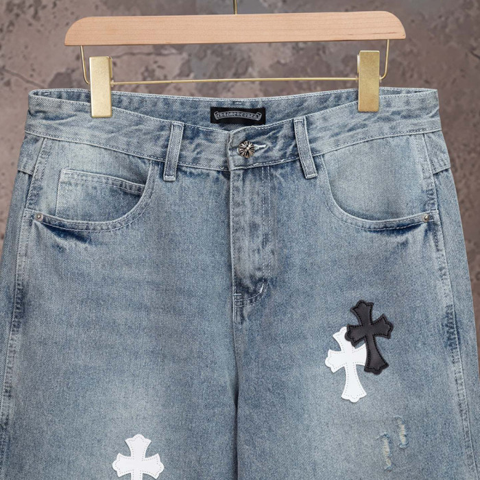 Men Women Denim Shorts Streetwear Bottoms Half Pants Jeans Shorts Unisex