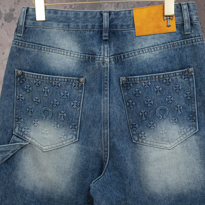 Men Women Denim Shorts Streetwear Bottoms Half Pants Jeans Shorts Unisex