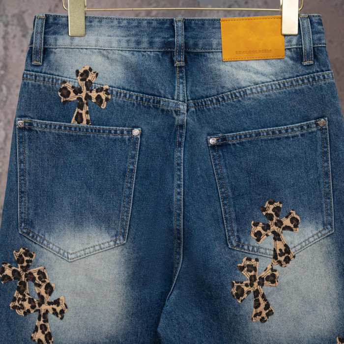 Men Women Denim Shorts Streetwear Bottoms Half Pants Jeans Shorts Unisex