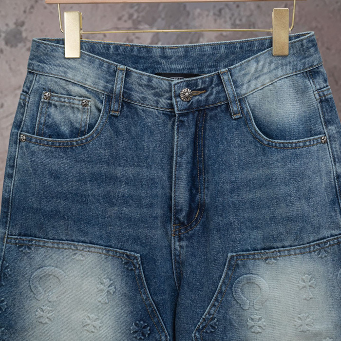 Men Women Denim Shorts Streetwear Bottoms Half Pants Jeans Shorts Unisex