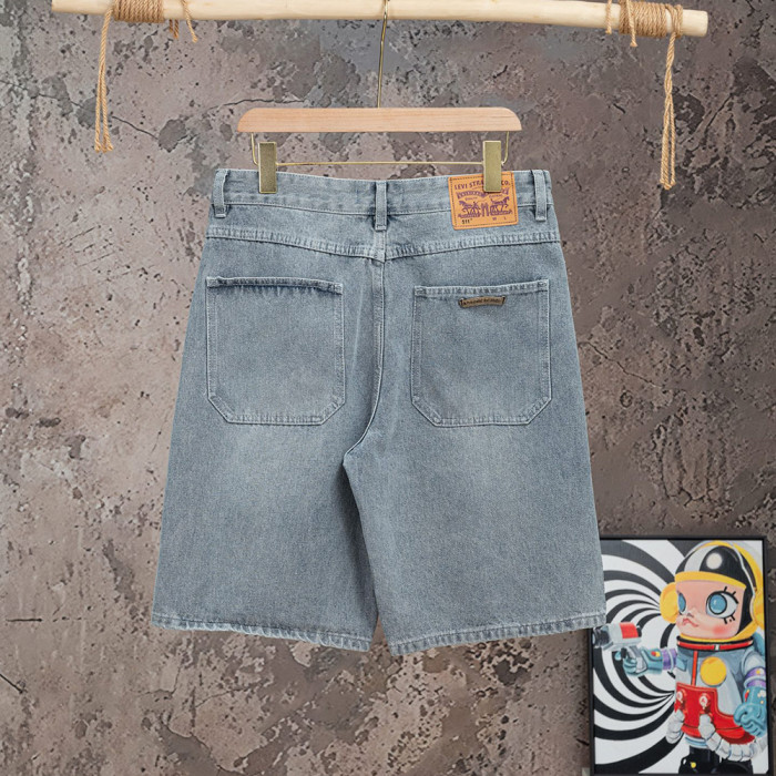 Men Women Denim Shorts Streetwear Bottoms Half Pants Jeans Shorts Unisex