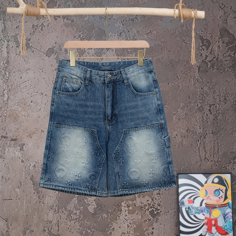 Men Women Denim Shorts Streetwear Bottoms Half Pants Jeans Shorts Unisex