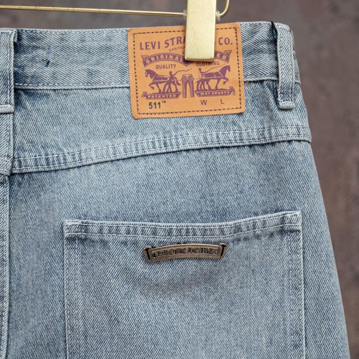 Men Women Denim Shorts Streetwear Bottoms Half Pants Jeans Shorts Unisex