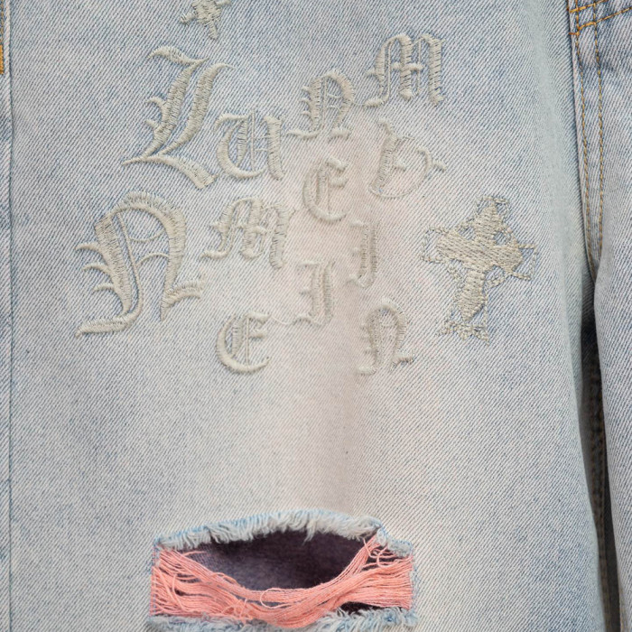 Men Women Denim Shorts Streetwear Bottoms Half Pants Jeans Shorts Unisex