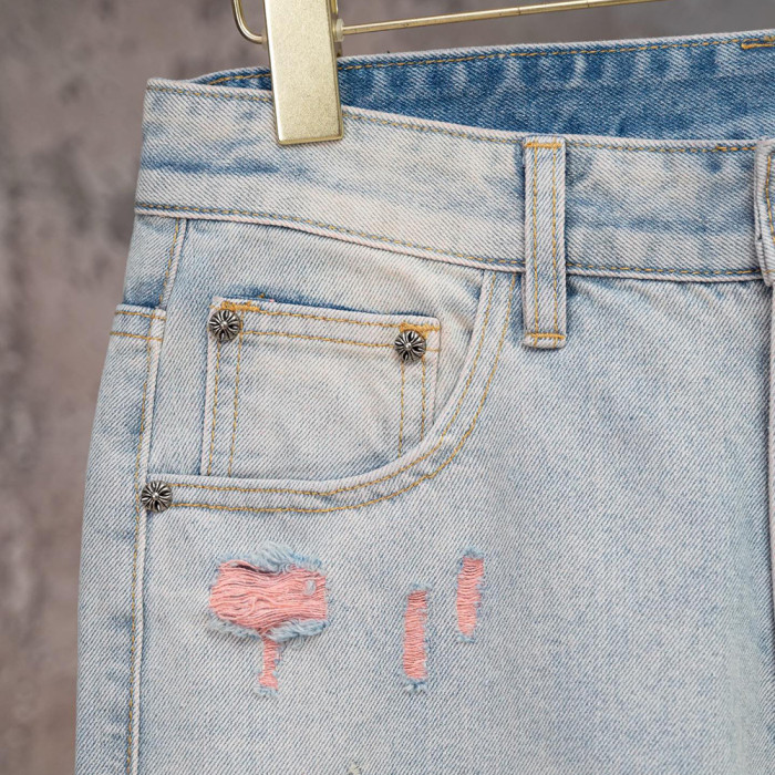 Men Women Denim Shorts Streetwear Bottoms Half Pants Jeans Shorts Unisex