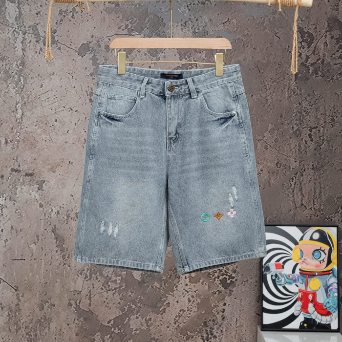 Men Women Denim Shorts Streetwear Bottoms Half Pants Jeans Shorts Unisex