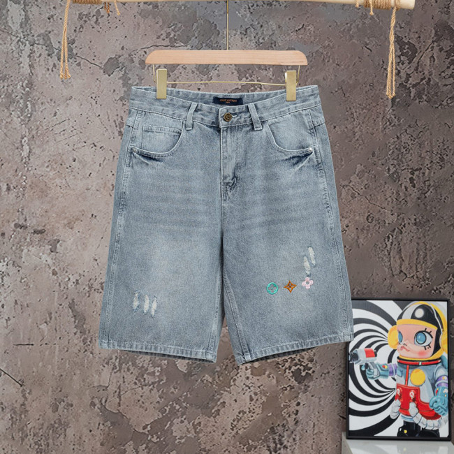Men Women Denim Shorts Streetwear Bottoms Half Pants Jeans Shorts Unisex