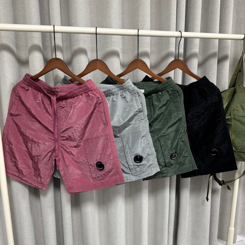 Men Boy Pocket Shorts Casual Straight-fit Shorts Loose Sweat Shorts Elastic Waist Bottoms Half Pants Unisex