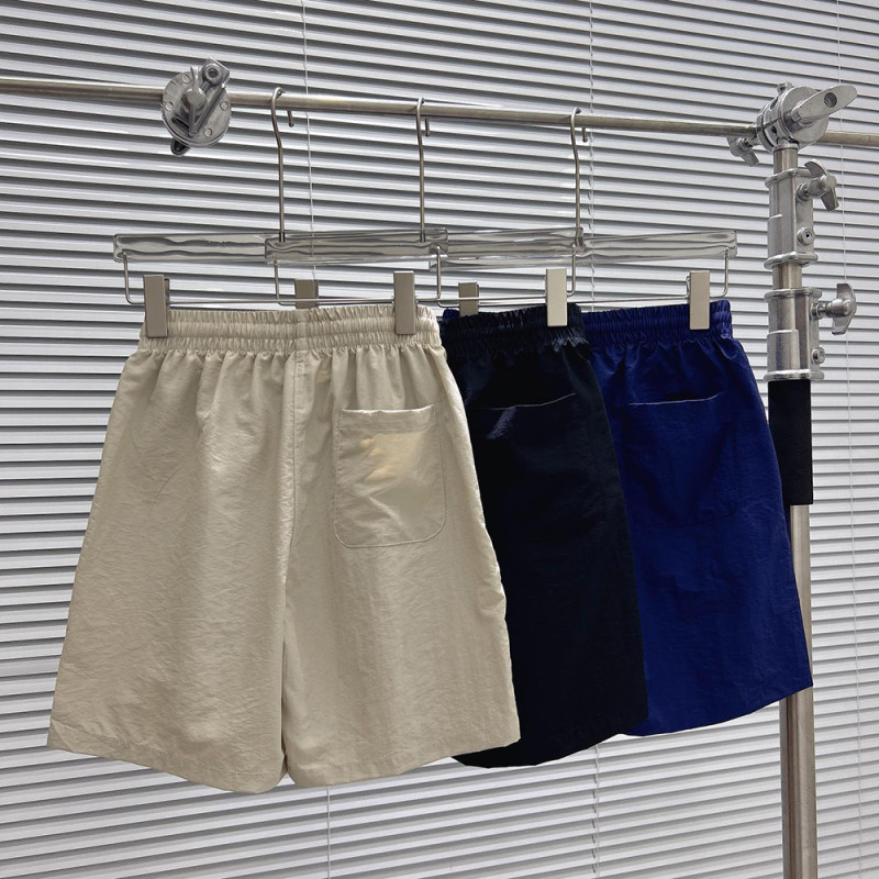 Women Men Breathable Elastic Waist Casual Shorts Mid-length Bottoms Loose Fit Shorts For Daily Wear Unisex