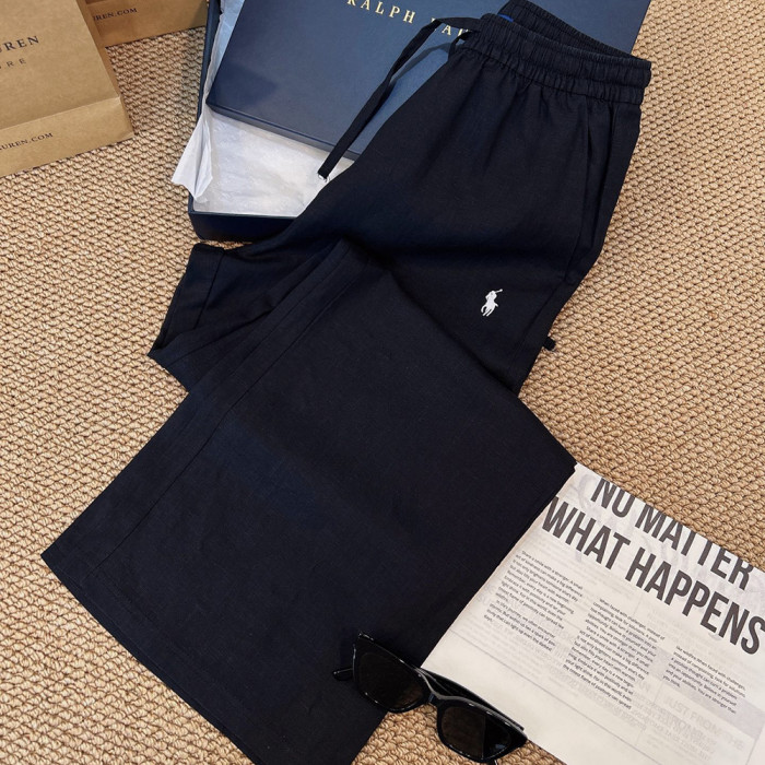 Men Women Cotton Linen Loose Fit Long Pants Streetwear Bottoms Daily Casual Trousers Unisex