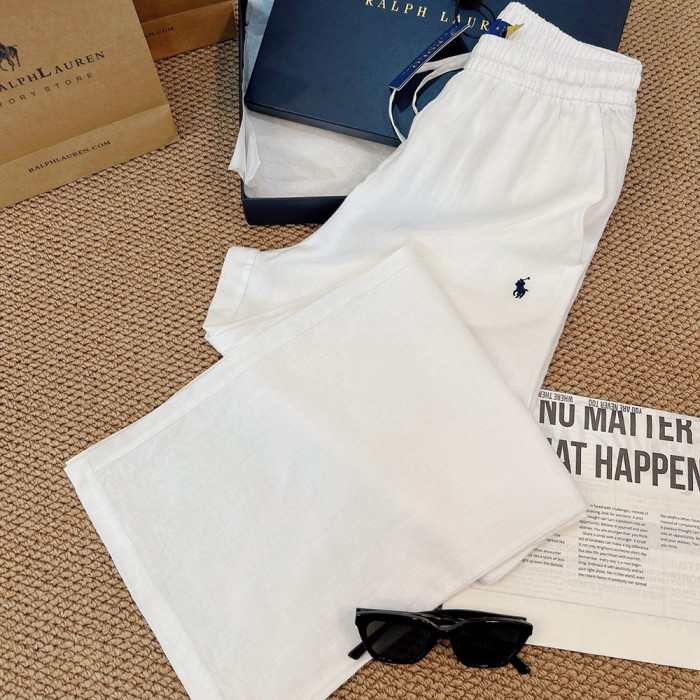Men Women Cotton Linen Loose Fit Long Pants Streetwear Bottoms Daily Casual Trousers Unisex