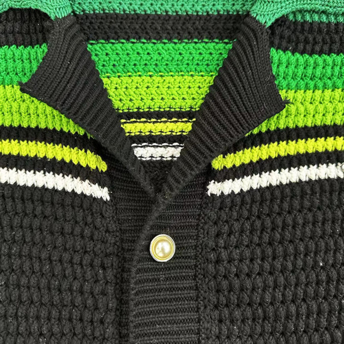 Men Women Two-Piece Set Knitted Sweatshirt Polo Shirt Short Pants Suit