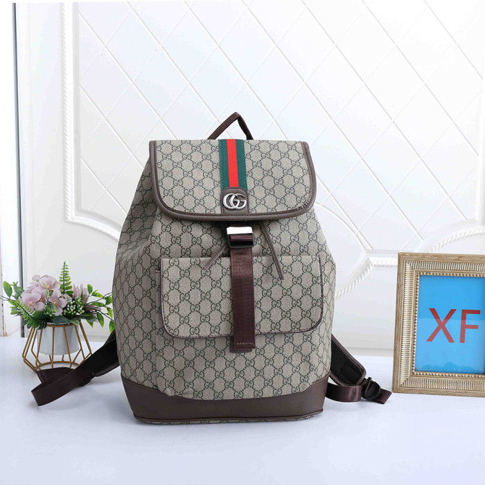 Men Women Backpack Leather Outdoor Sports School Bag Travel Laptop Bag