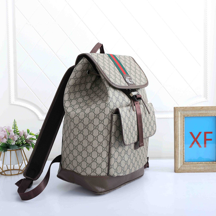 Men Women Backpack Leather Outdoor Sports School Bag Travel Laptop Bag