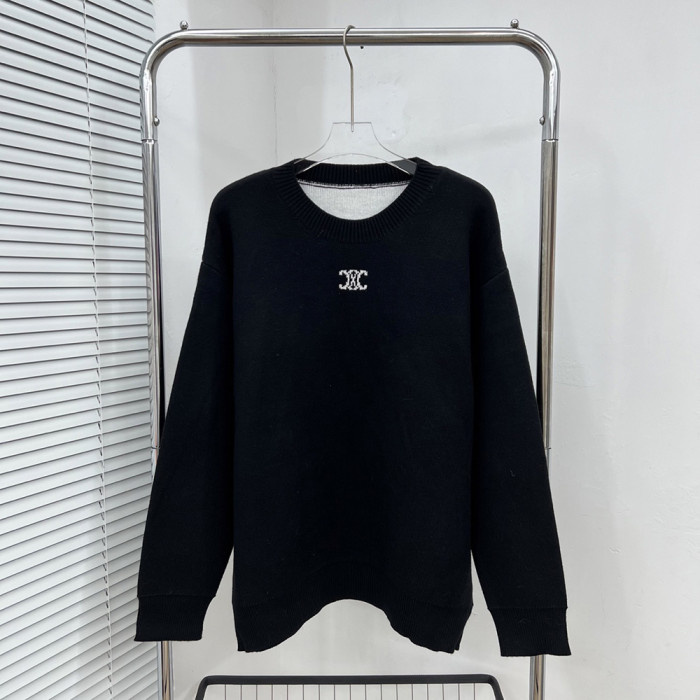 Men women long sleeve Knit sweater Loose Crew neck Jumper Tops Sweatshirts Pullover Unisex