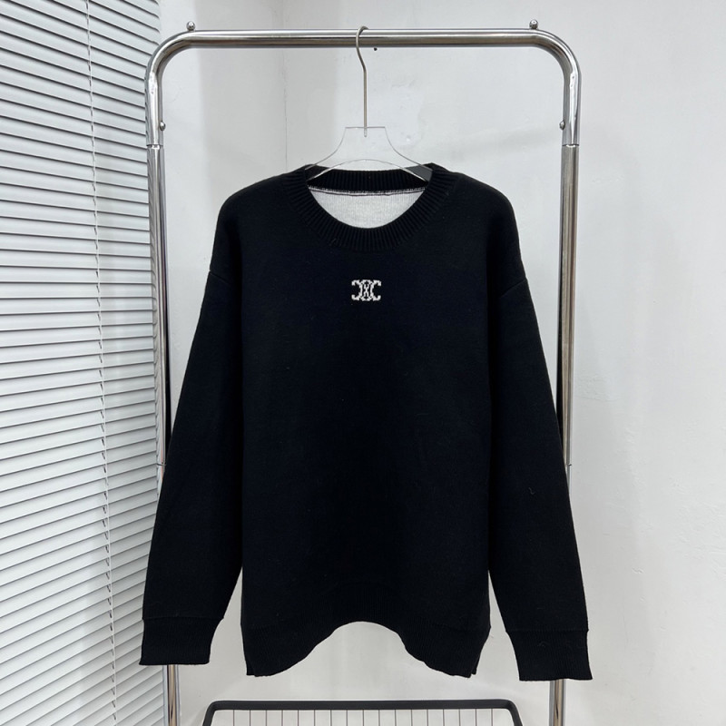 Men women long sleeve Knit sweater Loose Crew neck Jumper Tops Sweatshirts Pullover Unisex