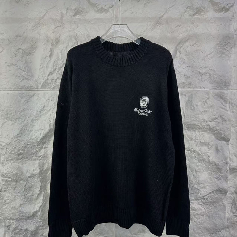 Men women long sleeve Knit sweater Loose Crew neck Jumper Tops Sweatshirts Pullover Unisex
