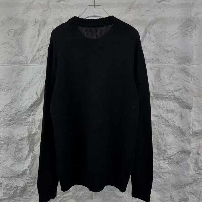 Men women long sleeve Knit sweater Loose Crew neck Jumper Tops Sweatshirts Pullover Unisex