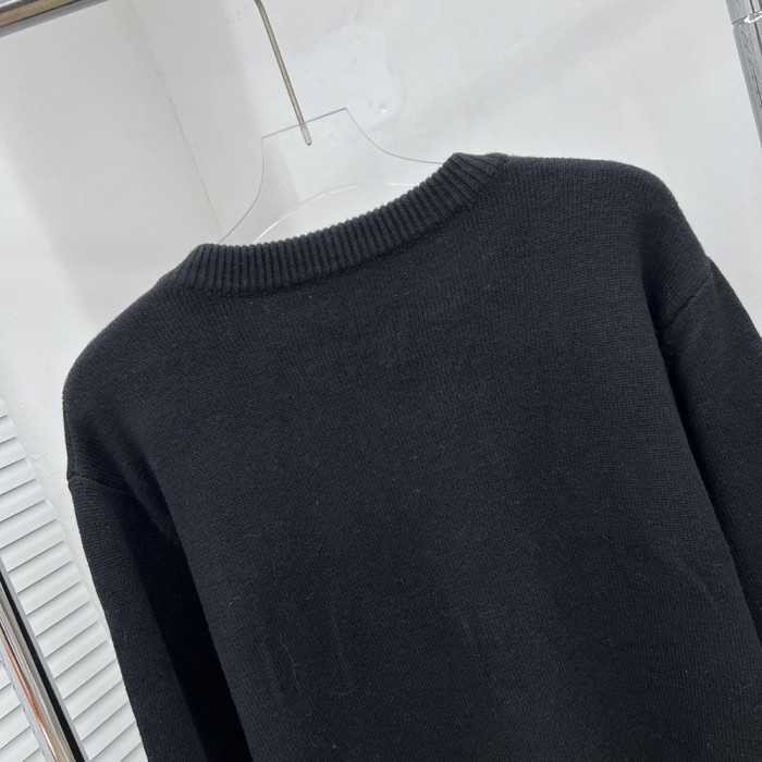 Men women long sleeve Knit sweater Loose Crew neck Jumper Tops Sweatshirts Pullover Unisex