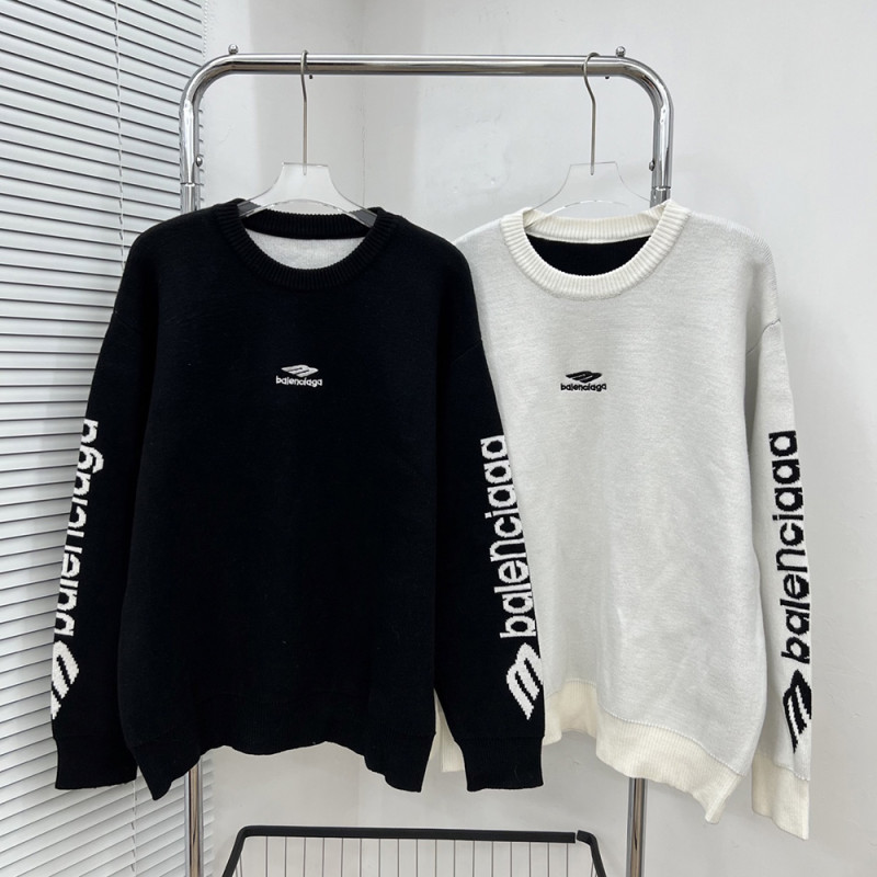 Men women long sleeve Knit sweater Loose Crew neck Jumper Tops Sweatshirts Pullover Unisex