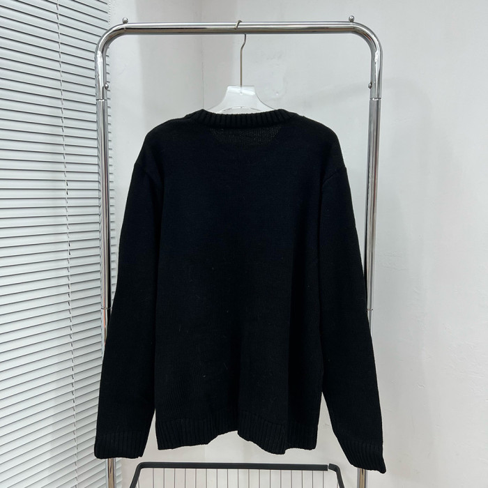 Men women long sleeve Knit sweater Loose Crew neck Jumper Tops Sweatshirts Pullover Unisex