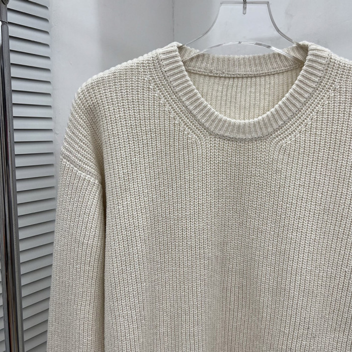 Men women long sleeve Knit sweater Loose Crew neck Jumper Tops Sweatshirts Pullover Unisex
