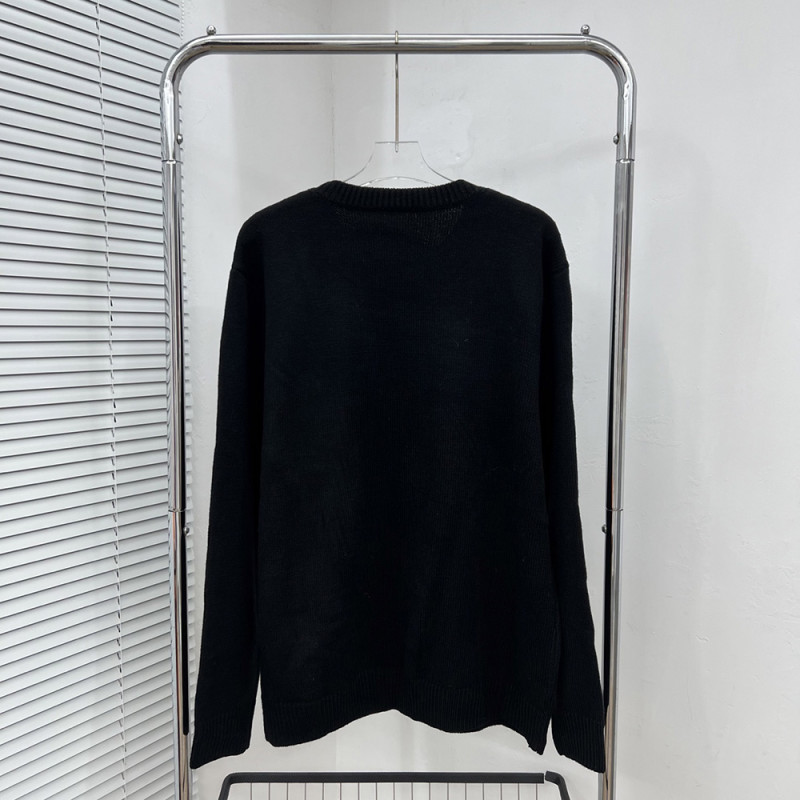 Men women long sleeve Knit sweater Loose Crew neck Jumper Tops Sweatshirts Pullover Unisex